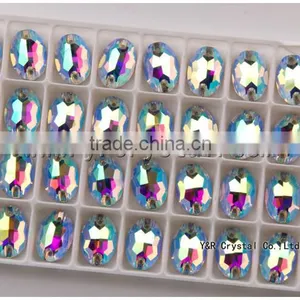 Shining Rhinestone Stone Button Sew on Crystal Beads for Wedding Dress thumbnail-3