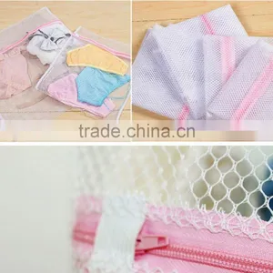 3 Sizes Zippered Mesh Laundry Wash Bags Foldable Delicates Lingerie Bra Socks Underwear Washing Machine Clothes Protection Net thumbnail-3