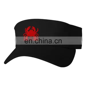 CRAB ANIMAL Emboridery Embroidered Sun Visor Hat thumbnail-5