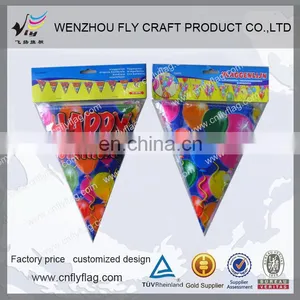 Wenzhou Factory Directly Sell Low Price Home Party Decoration Triangle Bunting Flags thumbnail-1