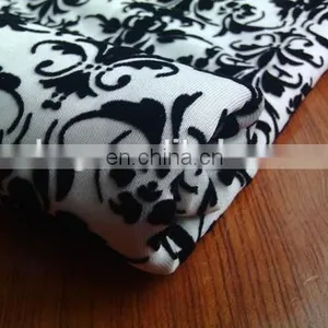 Winfar Textile New Product Soft Knit Polyester Stretchy DTY Scuba Print Flock Fabric thumbnail-2