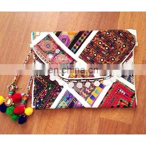 Handmade Patchwork Vintage Banjara Envelop Clutch#bambuse#gypsy#bohofashion#kutch#Kutchi thumbnail-1