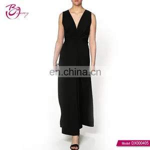 V Neck Sleeveless Elegant Apparel Woman Dress With Bowknot thumbnail-3