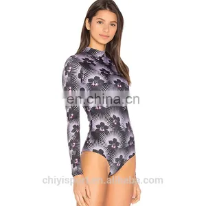 2017 Hot Selling Spandex Lycra Rash Guards Wholesale Rashguards With Back Zipper thumbnail-2