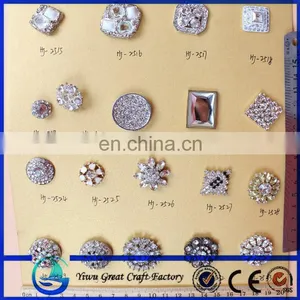 Decorative Crystal Rhinestone Diamond Button for Shoes Buckle thumbnail-1