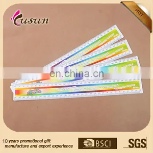 Fashion Design Promotional Logo Customized 30cm Straight Custom Plastic Ruler thumbnail-3