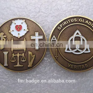 Coins Antique Metal Stamping Enamel Coin thumbnail-1