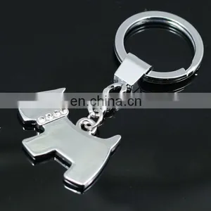 Custom Metal Keychains Dog With Diamond thumbnail-1