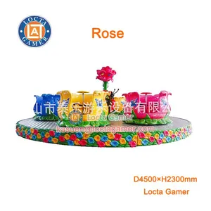 Zhongshan Amusement Kiddie Rides Rotating Revolving Rose Cup Coffee Cup thumbnail-1