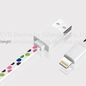 1M Color Printed Design MFi Sync Lightning Cable thumbnail-4