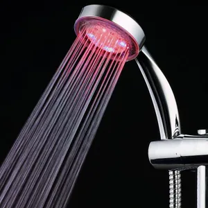 Bathroom Faucets ABS LED Lights Automatic Shower Head thumbnail-3