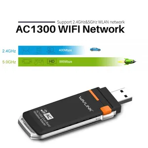 WAVLINK AC1300 Wireless-AC Dual Band Usb Adapter With 802.11ac SuperSpeed USB 3.0 Port thumbnail-4