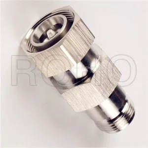Mini Straight DIN 4.3/10 Plug Male to N Jack Female RF Coaxial Adapter thumbnail-1