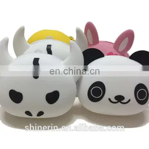 Fashionable Zipper Key Bag Korean Style Animal Cartoon Shape Silicone Coin Purse thumbnail-3