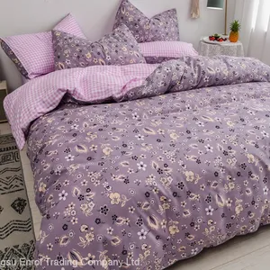 Autumn and Winter Thickened Cotton Sanded 4pcs Bedding Set thumbnail-4