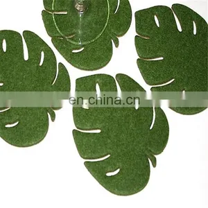 Leaf Tropical Plant Placemats Felt Coasters Set Housewarming Gift thumbnail-5