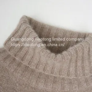 Fashion Women Clothing Thick Wool Turtleneck Loose Knit Sweater thumbnail-3