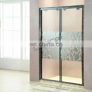 Luxury Simple Bathroom Tempered Glass Shower Partition Door Shower Cabin Enclosure thumbnail-4