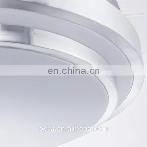Factory Direct Living Room Restaurant Bedroom Silver LED Fan Lights Modern Minimalist Chandelier Ceiling Fan Light thumbnail-7
