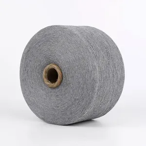 Ne 12/1 Nm20/1 Gray 60/40 Poly Cotton Yarns Knitting Open End Regenerated Yarn Eco-Friendly Recycled Cotton Yarn thumbnail-1
