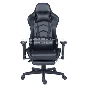 Pu Leather Black Gaming chairs thumbnail-1