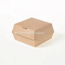 Eco Friendly Paper Clamshell Boxes Burger Clam Shell Burger Box Cardboard thumbnail-1