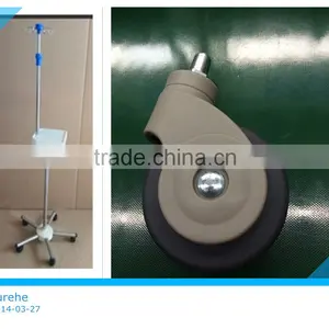 75mm Hospital Trolley Wheel With Brake thumbnail-3