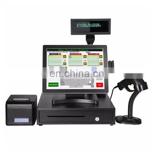Touch Monitor Table Computer All One Touchscreen Billing Machine Systems Sale Restaurant Terminal Pos Cash Register thumbnail-1