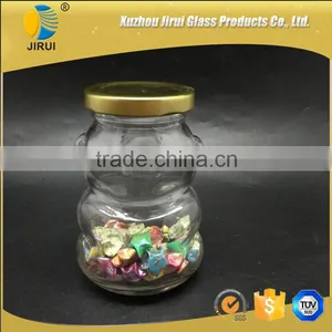 250ml Clear Bear Shape Glass Gift Bottle thumbnail-4