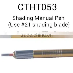 Permanent Makeup Microblading Use #21 Round Shading Blade Eyebrow Tattoo Shadow Manual Pen thumbnail-5