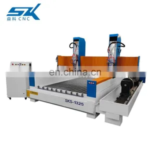 CNC Router Stone Working Machine 1325 CNC Stone Carving Router Machinery Headstone Engraver With Double Heads thumbnail-2