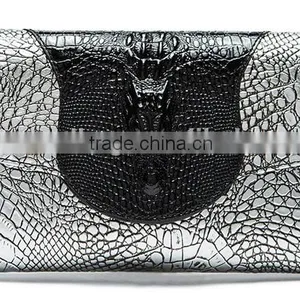 2016New Arrival Fashionable Women Crocodile Pattern Leather Shoulder Bag Clutch Bag Hand Bag Wallet thumbnail-3