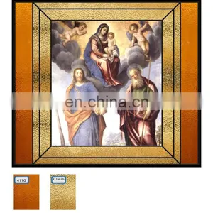 Customized Patterned Cathedral Vintage Architectural Stained Glass Church Windows DecorationTransparent Tiffany Stained Glass thumbnail-5