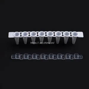 8-well PCR Tube Strip for Medical and Labs Consumables With Caps thumbnail-3