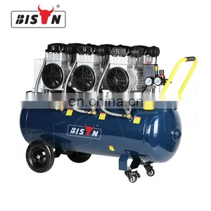 Bison China High Pressure Oilless Air Compressor 5Hp Dental 100% Oil Free Reciprocating Compressor thumbnail-1