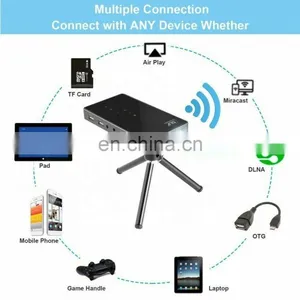 New HD Pico Projector P8 Android Smart Portable Mini Projector Home Office Wireless WIFI Projection thumbnail-4