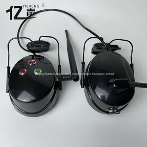 Hands-free Two-way Voice CommunicationsFull Duplex Wireless Noise Reduction Intercom Headset“YISHENG” YS-QSG-9PS Series Pure White Safety Hat thumbnail-4