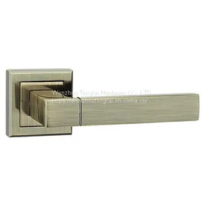 Internal Aluminum Door Handle for European Wooden Door Mortise Lock Hardware thumbnail-1