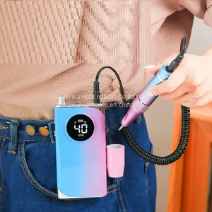 New 4W Nail Grinder Portable Electric Nail Grinder LCD Display Charging Nail Grinder thumbnail-1