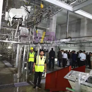 Halal Good Service 100 - 200 Cattle per Shift Abattoir Machine Beef Meat Processing Machinery for Cow Butcher Equipment thumbnail-3