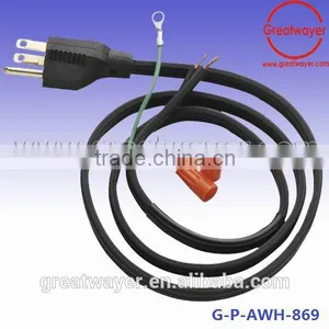 10A 250V ac Power Cord 3 Pin Cable thumbnail-1
