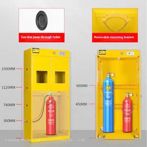 Automatic Exhaust Gas Storage Cabinet-GSC827 With Smart Control Panel & 1.2mm Cold Rolled Steel 1900H*1200W*450Dmm| for Wafer Fabrication Plant thumbnail-4