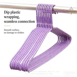 Ultra-thin Non-slip Metal Hangers Space Saving Anti-slip Metal Hangers thumbnail-3
