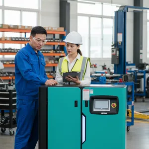 BEIYUE55KW 75HP Large Power Screw Air Compressor High Performance thumbnail-1
