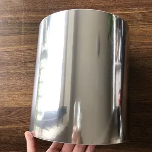 50mic Silver PP BOPP Self Adhesive Label Stock Jumbo Roll Water Based Acrylic Glue Glassine Liner thumbnail-1