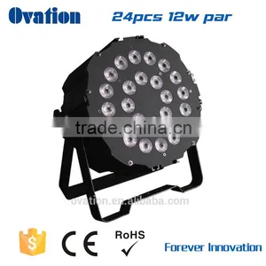 LED PAR LIGHT RGBWA UV 6in1 24X12W FLAT PAR thumbnail-1