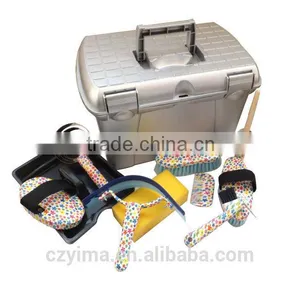 Flower Pattern Horse Grooming Set With Spray Painting Grooming Box thumbnail-1