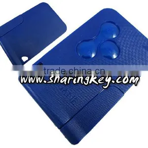 Style #1 Renault Megana 3 Button Remote Smart Card Blue Colour thumbnail-1