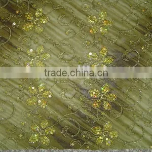 EMBROIDERY FABRIC(CORD,SPANGLE) thumbnail-1