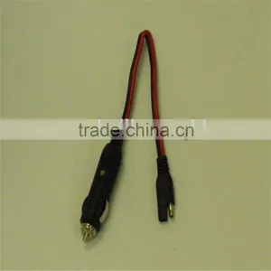 Cigarette Plug With Lighter UL SPT-2 300V 105C SAE to Cigarette Power Cord Extensio Power Cord thumbnail-1